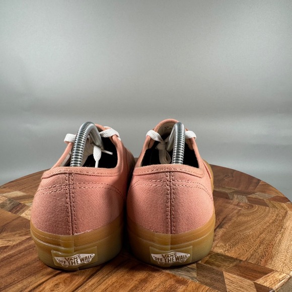 Vans Authentic Pink Canvas Gum Sole Low Top Sneakers Womens 8 Mens 6.5 - Picture 4 of 8